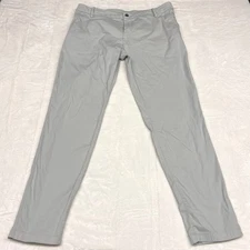 Bird Dogs Pants Mens 36x32 Gray Performance Chino Boom Straight Fit Preppy