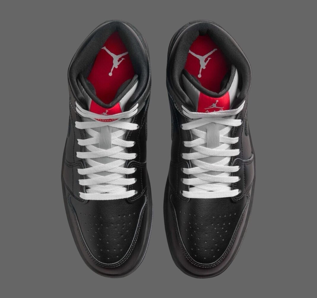 UMJ Nike Air Jordan 1 Mid SE Shoes Black Metallic Reimagined