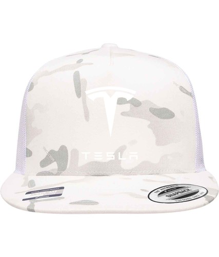 Tesla Motor SpaceX Elon Musk Space X Cybertruck Hat FlatBill Yupoong Trucker Cap - Picture 11 of 30