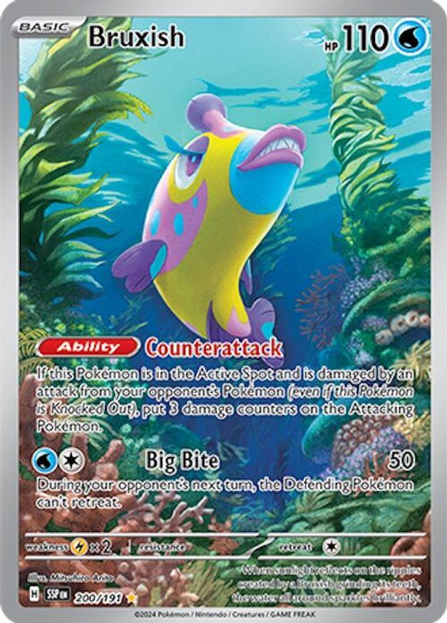 Pokemon Bruxish (200/256) Surging Sparks LP HOLO