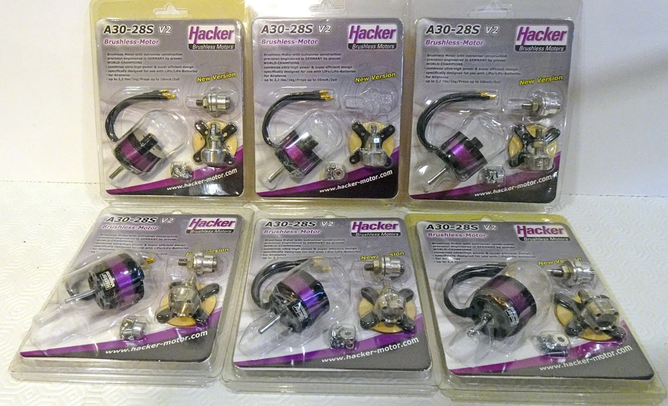 Hacker A30-28S V2 Brushless Elektromotor für Flugmodelle - 6 Stück oder Einzel - Bild 2 von 2