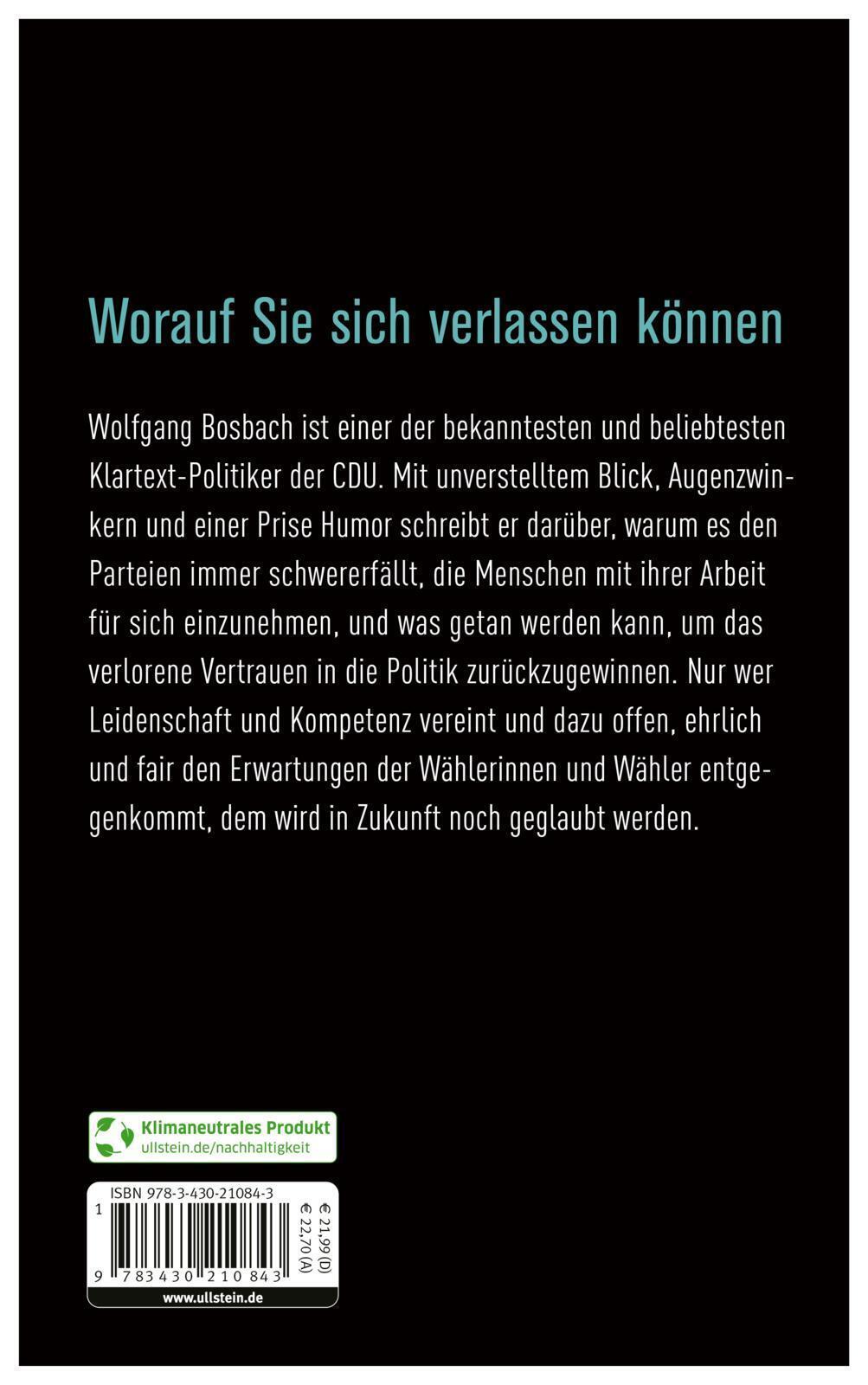 Thumbnail - Wolfgang Bosbach | Wer Glaubt Uns Noch? | Buch | Deutsch (2022) | 224