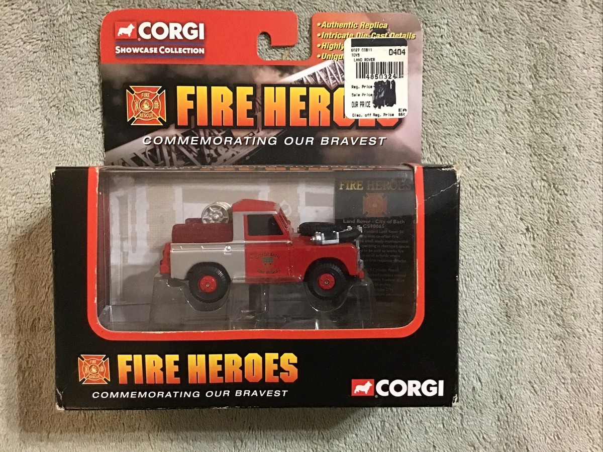 2002 Corgi Fire Heroes LAND ROVER FIRE TRUCK 1/43 Scale | eBay