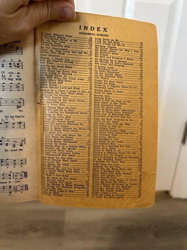 Vintage Peaceful Echoes Hymnal Church Gospel Hymns Song Book 1948 - Picture 8 of 8