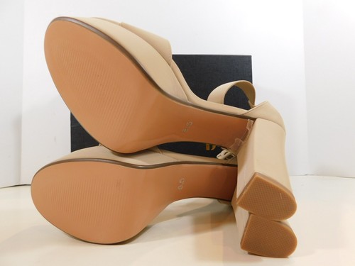 NEW IDIFU Platform Block Heel Pumps Sandals sz 8.5 M Nude - Picture 5 of 8