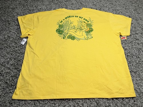 NEW Disney Shirt Adult 2X XXL Yellow Green Alice In Wonderland Cat World Parks