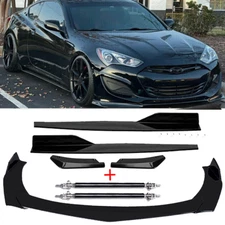 Front Rear Bumper Lip Spoiler Splitter Side Skirt For Hyundai Genesis Coupe