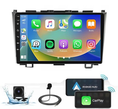 4+64G Für Honda CRV CR-V III 2007-2011 ApplCarPlay Autoradio Android 13 GPS Navi