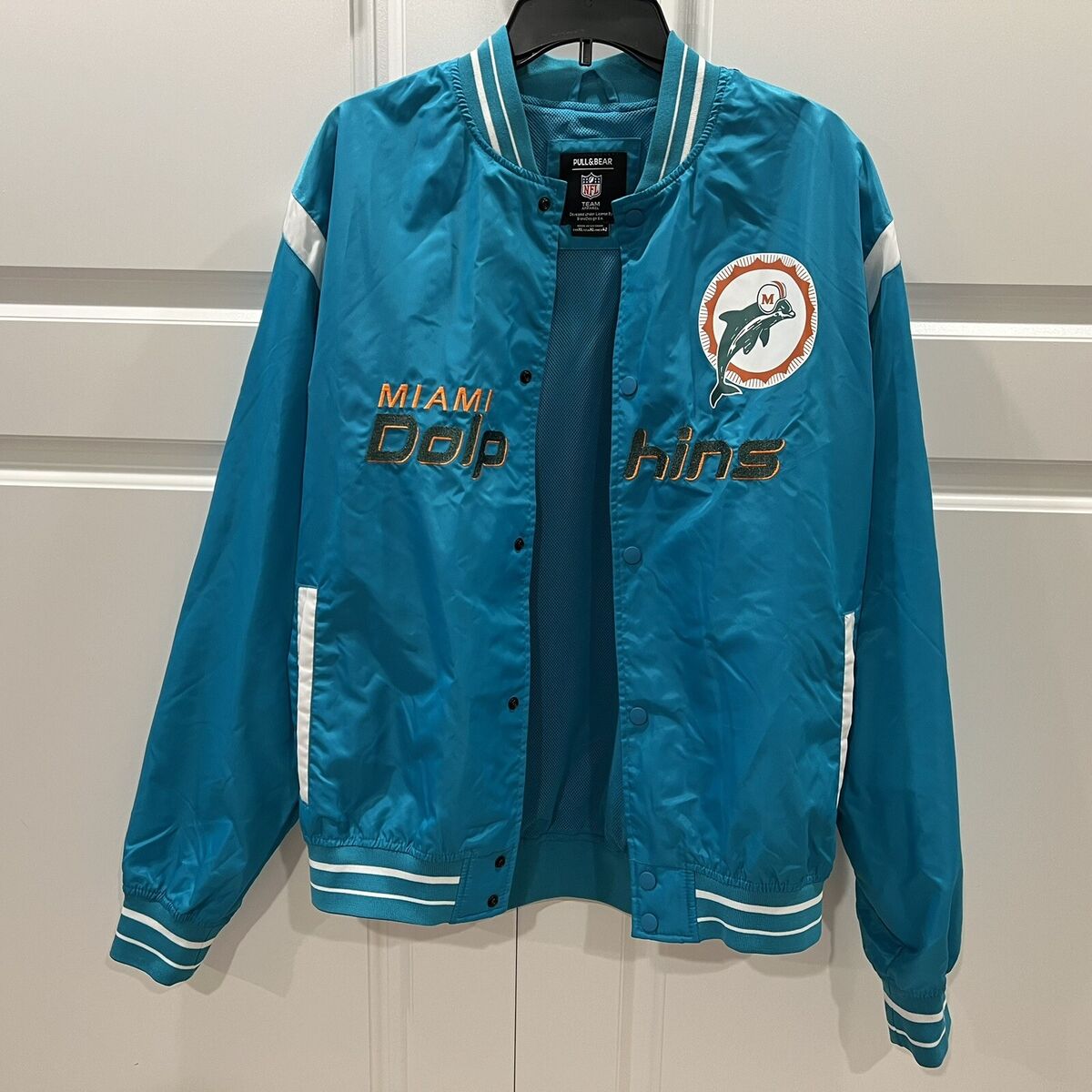 Pull & Bear XL Miami Dolphins Jacket NFL Team Apparel | eBay Pull & Bear XL Miami Dolphins Jacket NFL Team Apparel | eBay