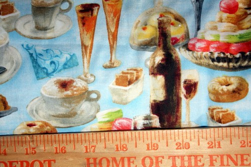 JUST DESSERTS - THE "BAD" BUT OOOOH SO GOOD CALORIES - 100% COTTON FABRIC - Picture 5 of 5
