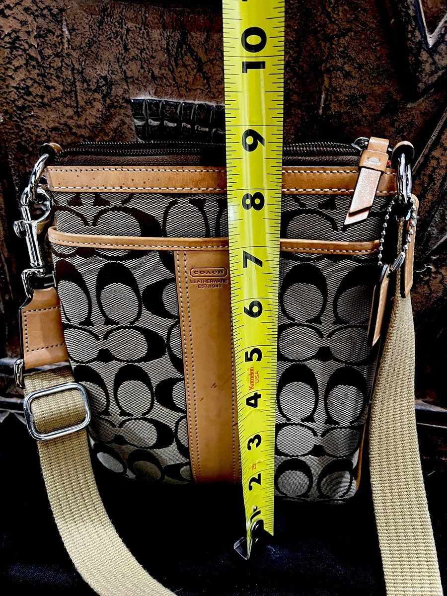 Coach Signature Jacquard Crossbody Shoulder Bag J05N-6016 | eBay Coach Signature Jacquard Crossbody Shoulder Bag J05N-6016 | eBay