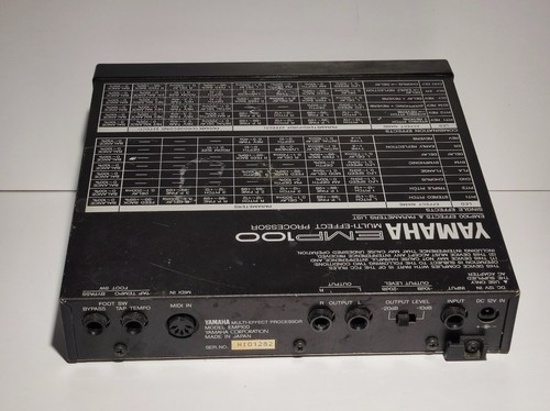 PROCESSORE MULTI EFFETTO YAMAHA EMP100 Multi-Effect Processor NOTESTATO - Foto 12 di 12