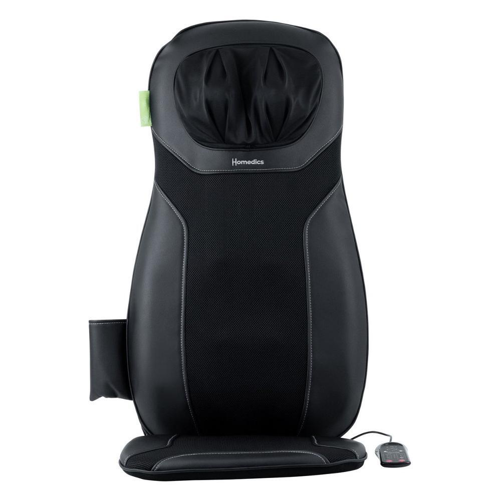 Homedics Sedile Massaggiatore Shiatsu Schiena Funzione Calore Nero SBM 75H EU