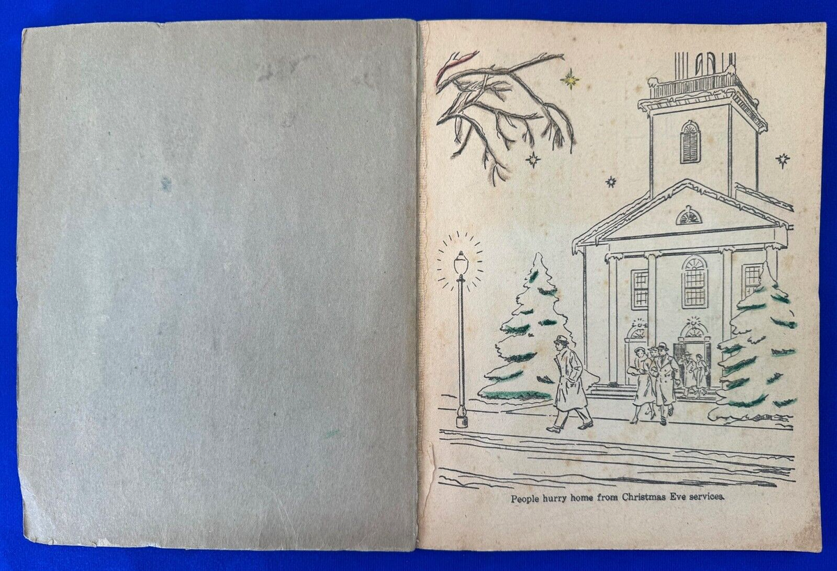 Vintage 1950s Christmas Color Book-Saalfield Publishing Company | eBay