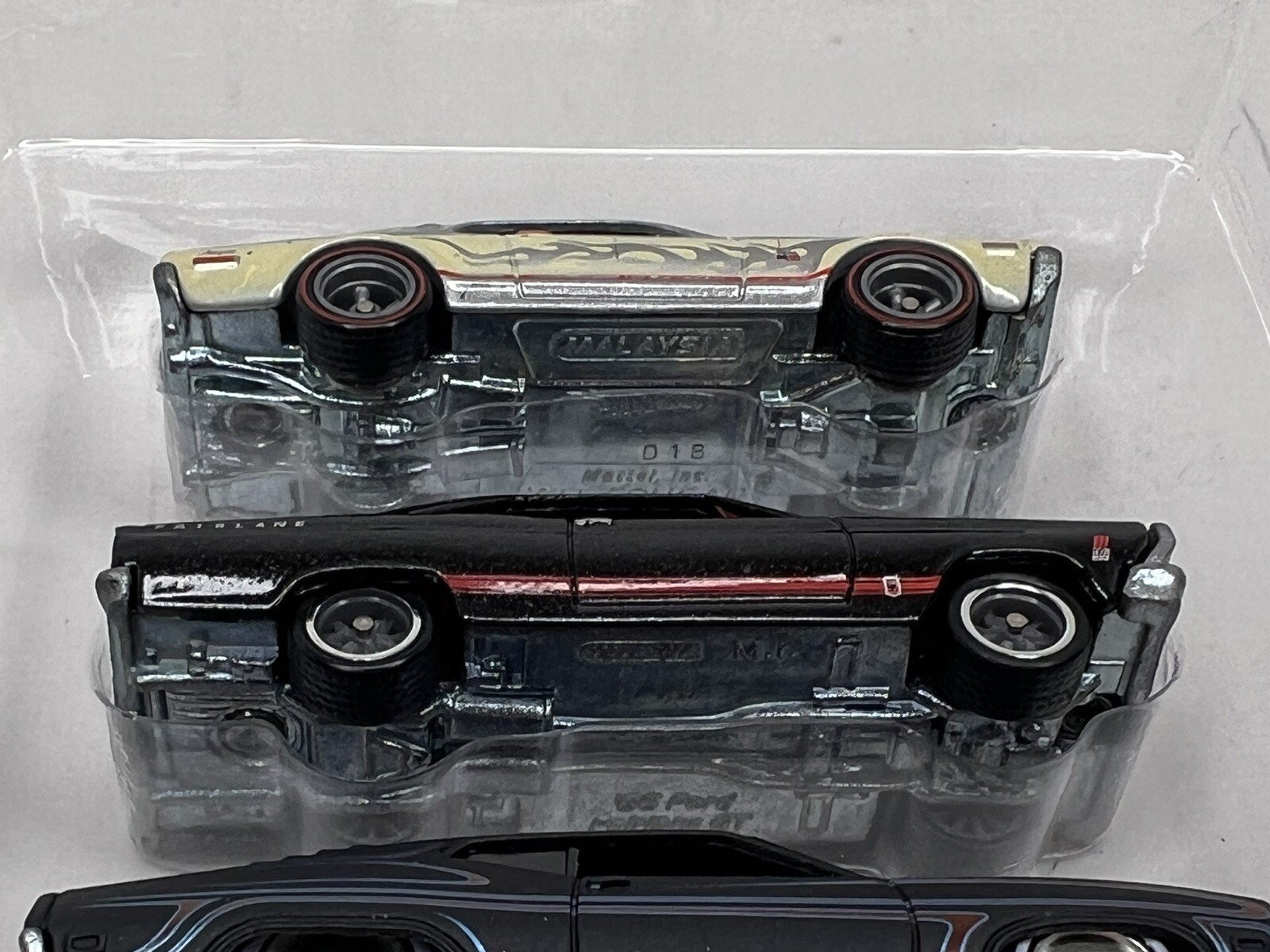 Set of 4 Hot Wheels Garage Ford Vs GM RR Cougar Fairlane Torino Shelby GT500 thumbnail 7