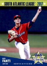 2017 SAL All-Star Game North Grandstand #9 Nick Fanti Smithtown New York NY Card