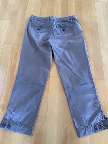 Pantalones de mujer T. 34 Esprit pantalones de mujer 7/8 marrón pantalones de tela bolsillos ligeros algodón - Imagen 4 de 5