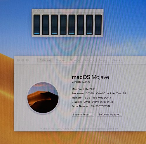 Apple Mac Pro (MQGG2LL/A) 12GB RAM 1 TB SSD D300 2gb -great ! - Picture 4 of 5