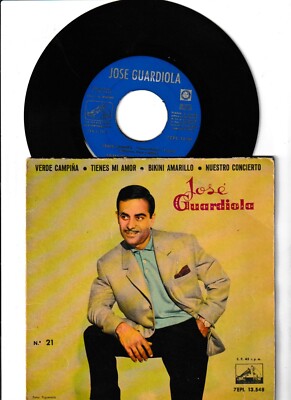 7'' jose guardiola - verde campina - tienes mi amor - bikini amarillo - nuestro