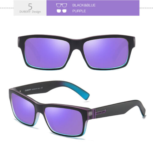 DUBERY Occhiali da Sole Polarizzati Uomo Sport Guida Pesca UV400 Paralume Occhiali Unisex - Foto 11 di 14
