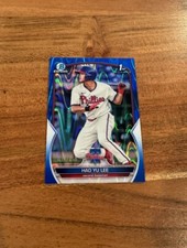 Hao Yu Lee 2023 1st Bowman Chrome Blue RayWave Refractor /150 Rookie NRMT+ RC