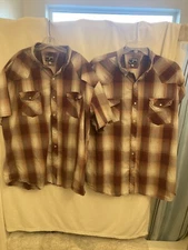 Wyoming Traders Mens Short Sleeve Shirts Lot Of 2 3xl