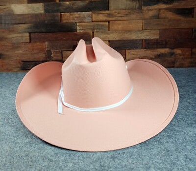 Cody James Pink Western Cowboy Straw Hat Women's L/XL Made in