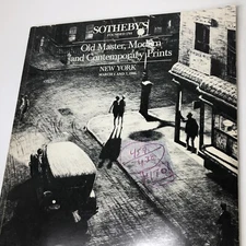 SOTHEBY'S Old Master/19th & 20th Century/Contemporary Prints Mar 1986 Sale 5437 