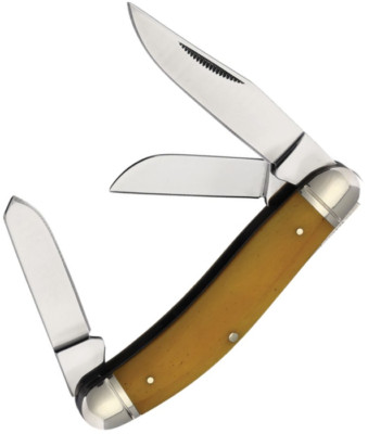 Cold Steel Gentleman's Stockman Pocket Knife 8Cr13MoV Steel Blades Bone Handle