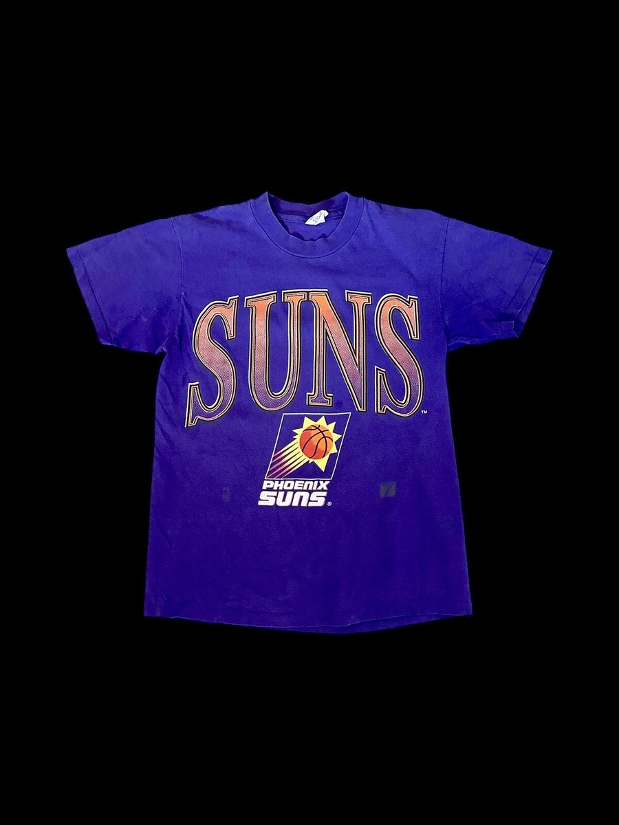 Vintage 90's Phoenix Suns T Shirt Logo Men's Size Medium Purple And  Orange NBA