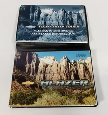 1999 Chevrolet S10 Blazer Factory Original Glovebox Owners Manual Portfolio