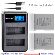 Kastar Battery LCD Dual USB Charger for Nikon EN-EL14a MH-24 Nikon Coolpix P7800