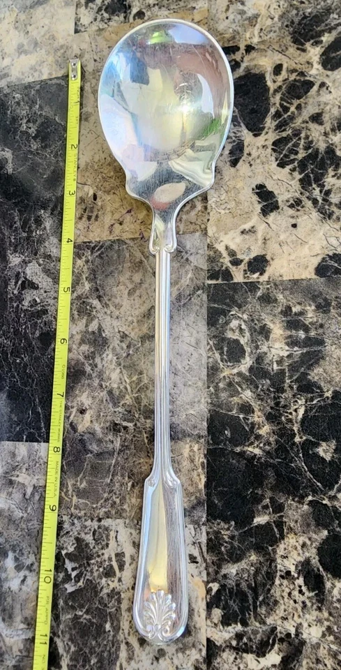 👌CUCHARA PARA SERVIR VINTAGE FRANK M WHITING FINA CHAPADA EN PLATA PATRÓN "10" Foto 2 de 4