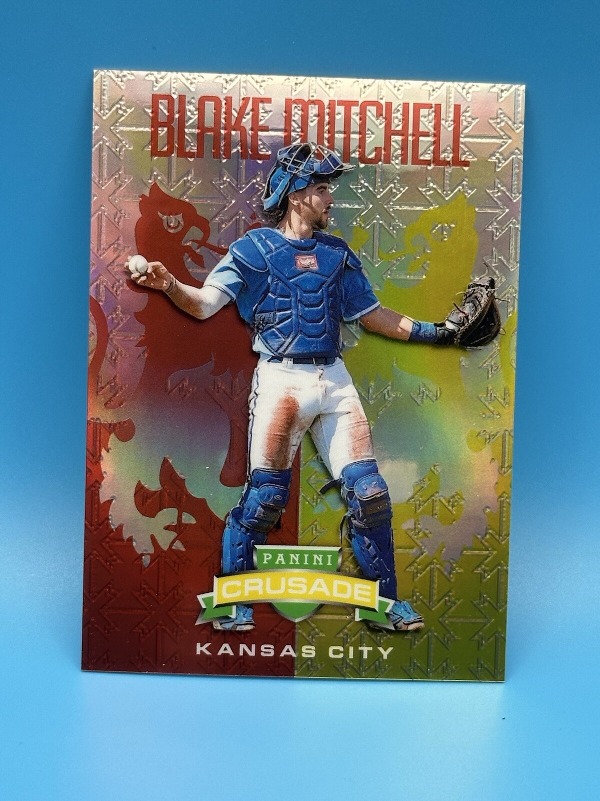 2024 BLAKE MITCHELL /25 (RED CRUSADE) #21 REFRACTOR RC SSP | PANINI CRUSADE