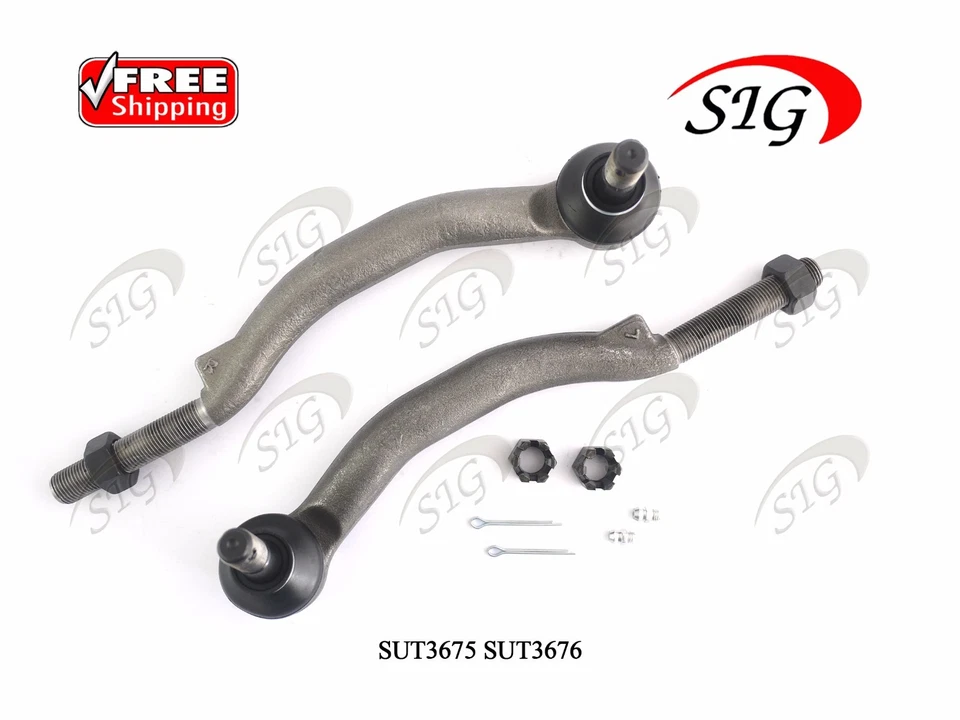 Extremos de barra de amarre exterior izquierdo y derecho para Oldsmobile Bravada 2002-2004 2 piezas Foto 3 de 4