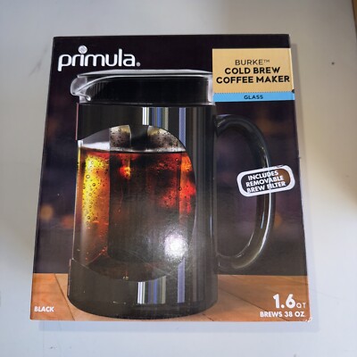 Primula Burke 1.6Qt / 1.5 Litre Carafe Cold Brew Coffee Maker | Drip Barista Esp