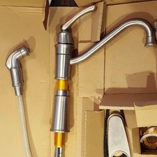 Moen Kitchen Faucet High-Arc Kitchen Faucet with Side Spray Stainless Steel