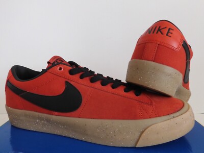 NIKE SB ZOOM BLAZER LOW PRO GT CINNABAR RED-BLACK SZ 8.5 [DC7695