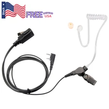 Earpiece with Mic Headset 2Pin For Kenwood/Baofeng/Retevis Two Way Radio-ONE2MAX