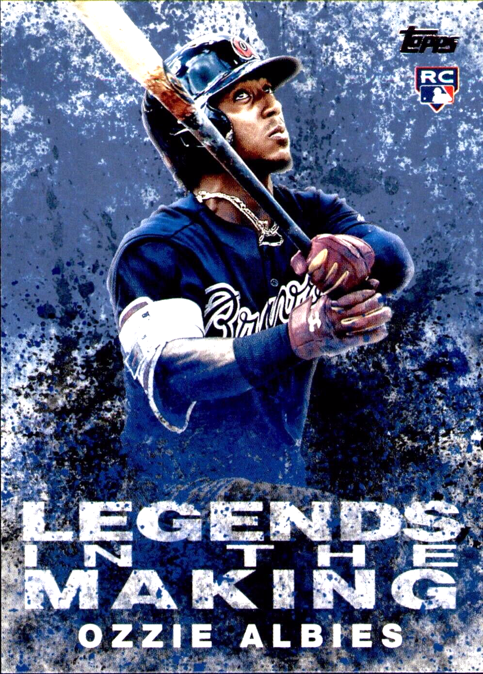 2018 Topps Series 2 Ozzie Albies Rookie Legends in the Making Blue LITM-4