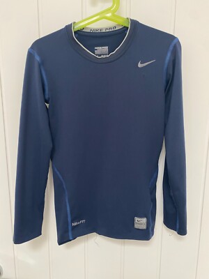 Nike Pro Compression Top Blau 140-152cm 10/12 Jahre