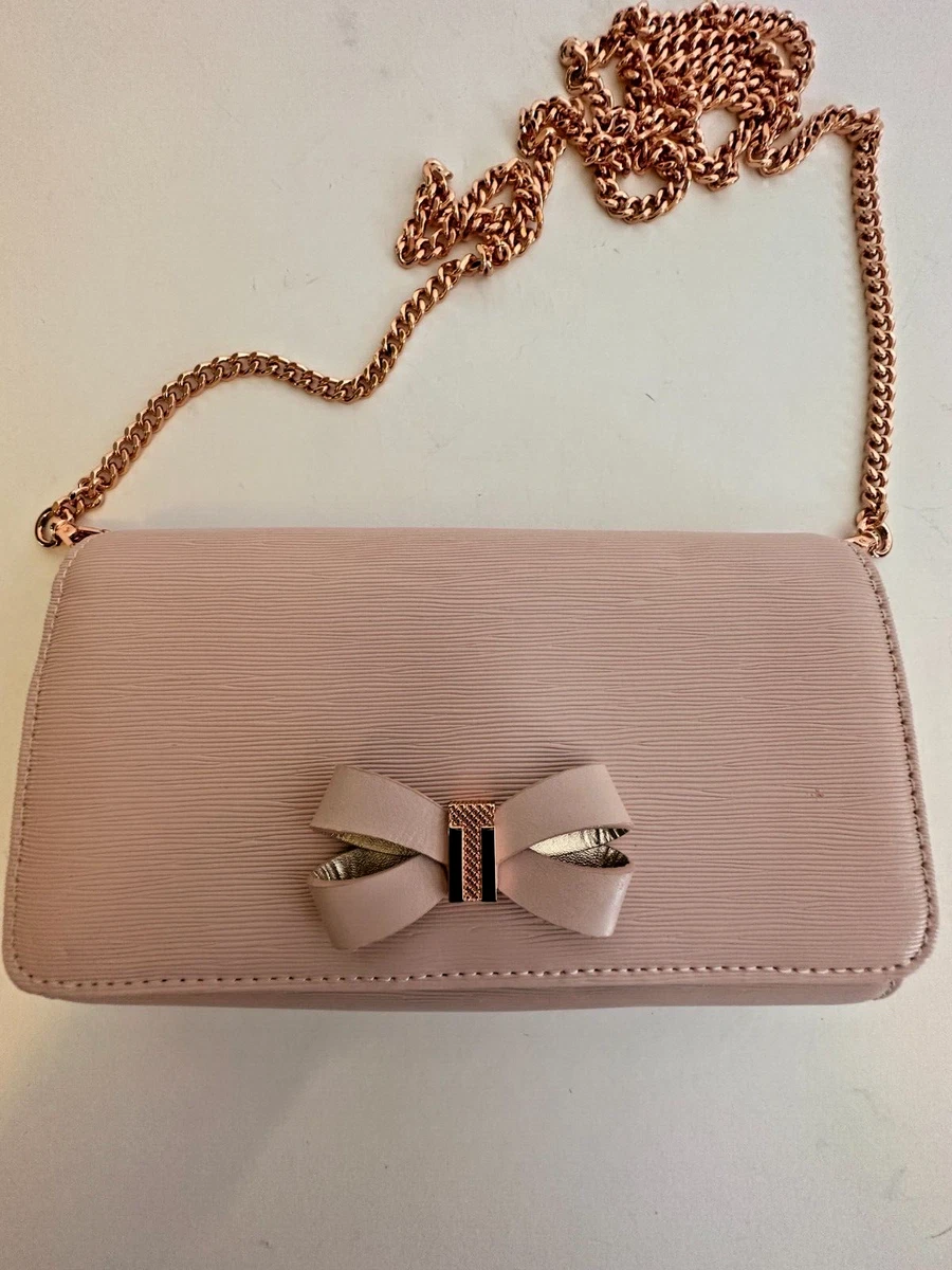 Ted Baker Pink Chain Strap Bag - Ted Baker Rose Gold Crossbody Bag