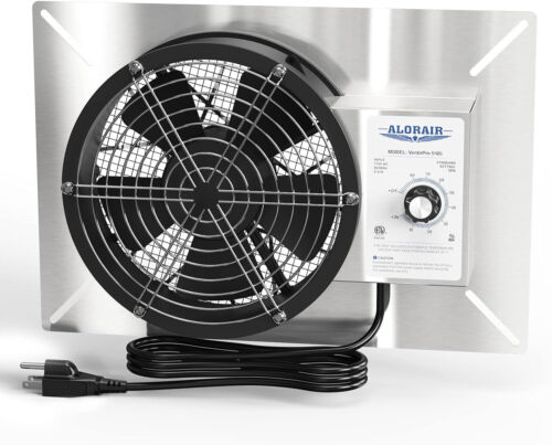 ALORAIR Stainless Steel Crawl Space Vent Fan -540 CFM Air Out Ventilation Fan - Picture 1 of 7