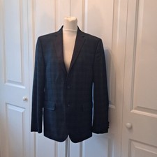 Lauren Ralph Lauren Boys Tartan Plaid Tuxedo/Formal Blazer Satin Lapels S-18R