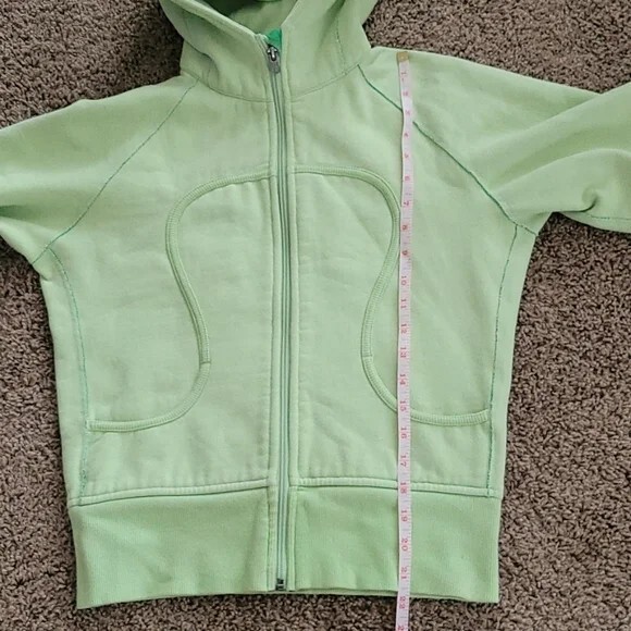 Lululemon Lime Green Scuba Hoodie Size 8 | eBay