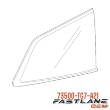 2019-2022 HONDA PILOT RIGHT QUARTER OF WINDSHIELD NEW OEM 73500-TG7-A21