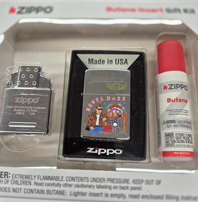 Rare The Fonz Rebel Daze  Born To Ride Zippo Lighter Gift Kit