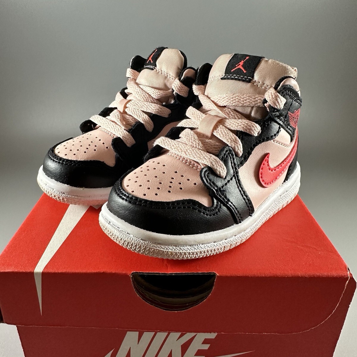 Nike Air Jordan 1 Mid Atmosphere Pink 640735-604 Toddler Td