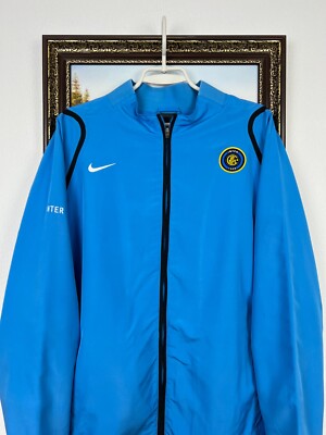 Vintage Nike Inter Milan Football Jacket Soccer Blue Track Top