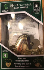 Cast   Heart - Hanayama Metal Puzzle-Brand New-Ships N 24h